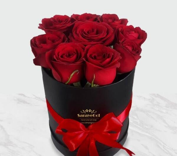 عکس گل رز جعبه