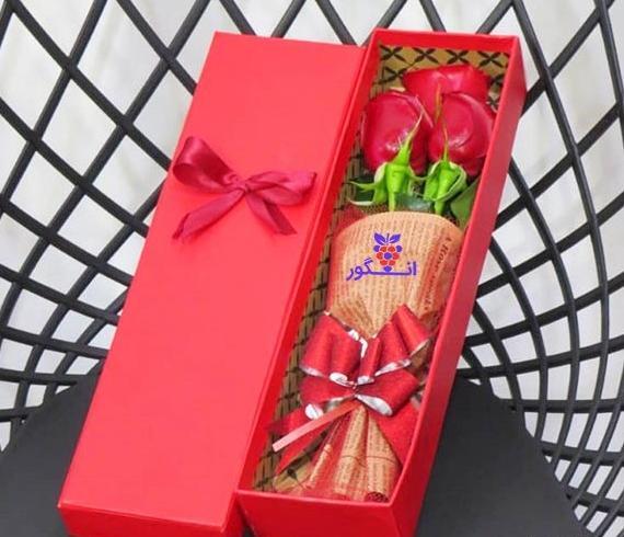 عکس گل رز جعبه