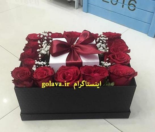 عکس گل رز جعبه