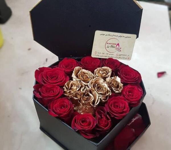 عکس گل رز جعبه