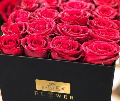 عکس گل رز جعبه