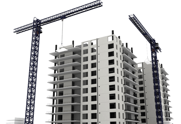 عکس ساختمان در حال اجرا