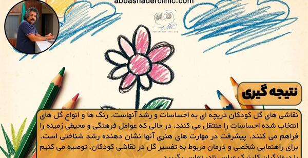 عکس نقاشی گل کودک