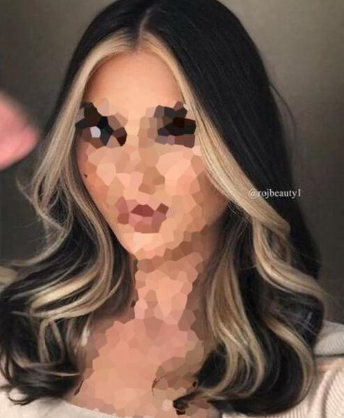 عکس رنگ مو دو رنگ