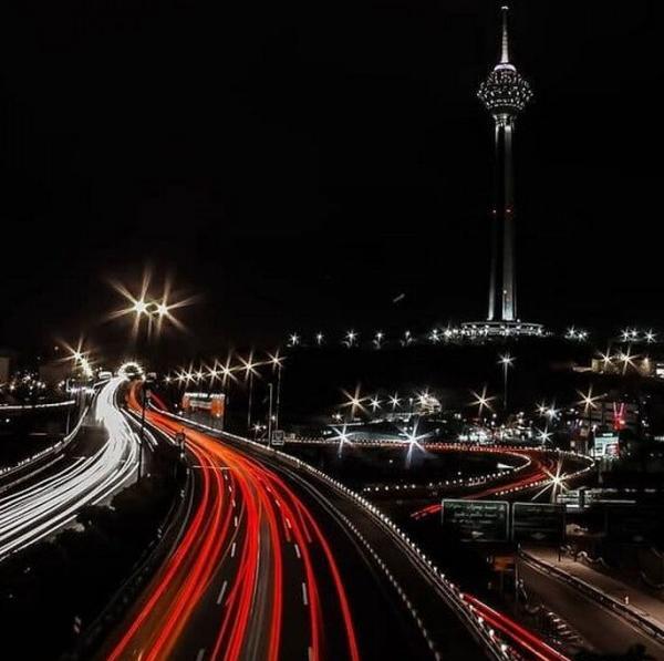 عکس شب از تهران
