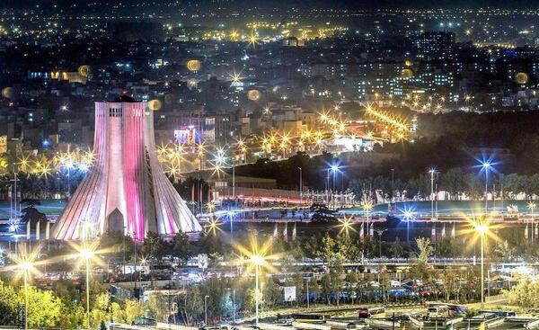 عکس شب از تهران