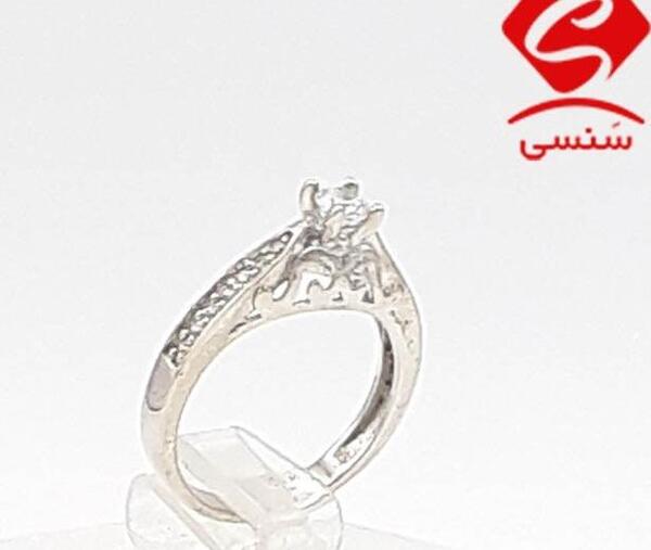 عکس انگشتر تک نگین نقره