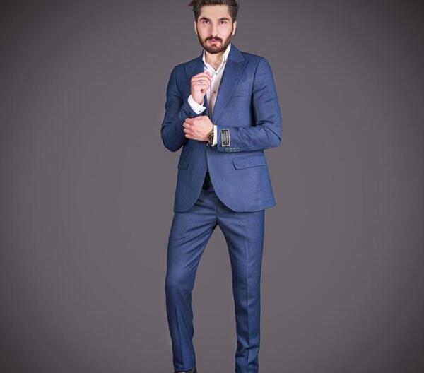 عکس کت و شلوار پارچه ای