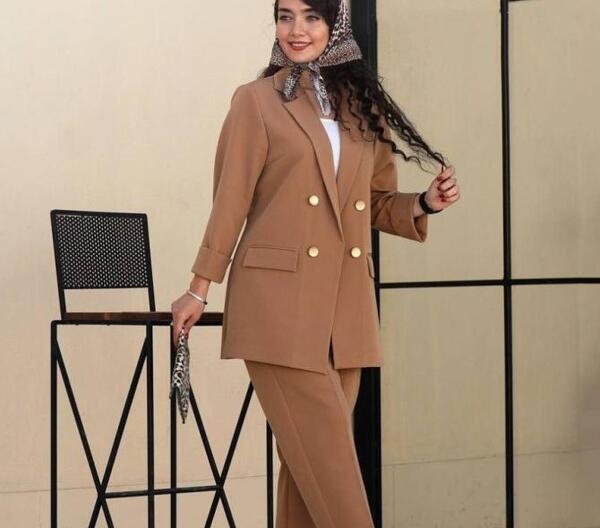عکس کت و شلوار پارچه ای