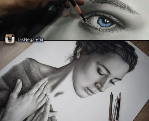 عکس نقاشی چهره نیکی کریمی