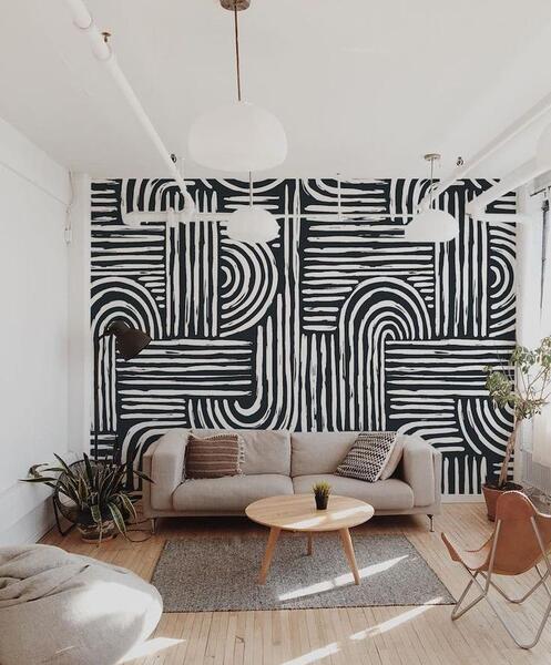 عکس کاغذ دیواری هندسی