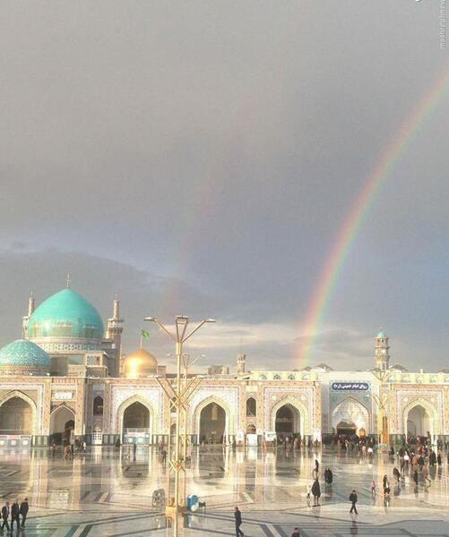 عکس بهشت رنگین کمان