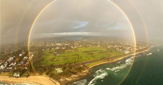 عکس بهشت رنگین کمان