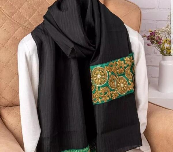 عکس شال مخمل مشکی