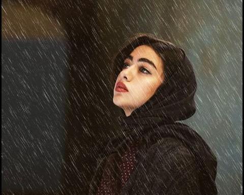 عکس بارانی دختر
