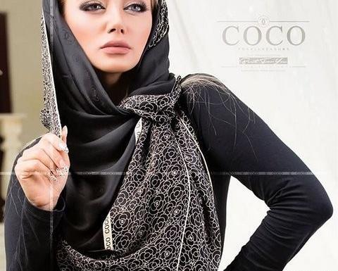 عکس روسری مشکی مجلسی