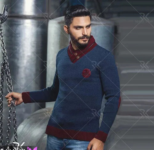 عکس بافت ژاکت مردانه