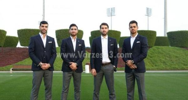 عکس کت و شلوار بازیکنان تیم ملی