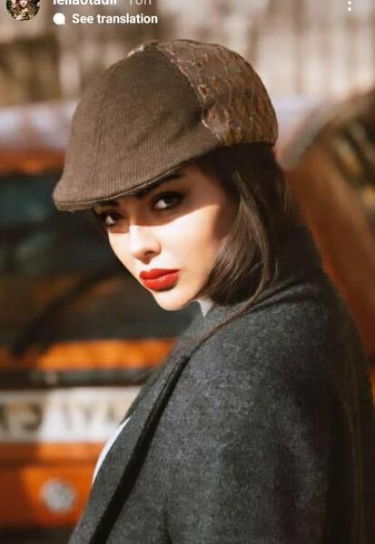 عکس لیلا اوتادی با کلاه