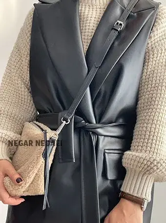 عکس جلیقه چرم زنانه