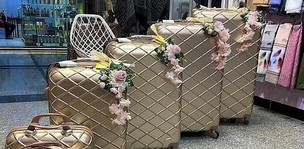 عکس چمدان عروس و داماد