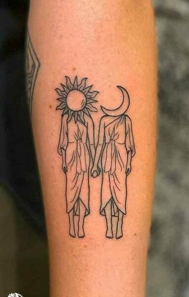 عکس تاتو دخترانه روی بازو
