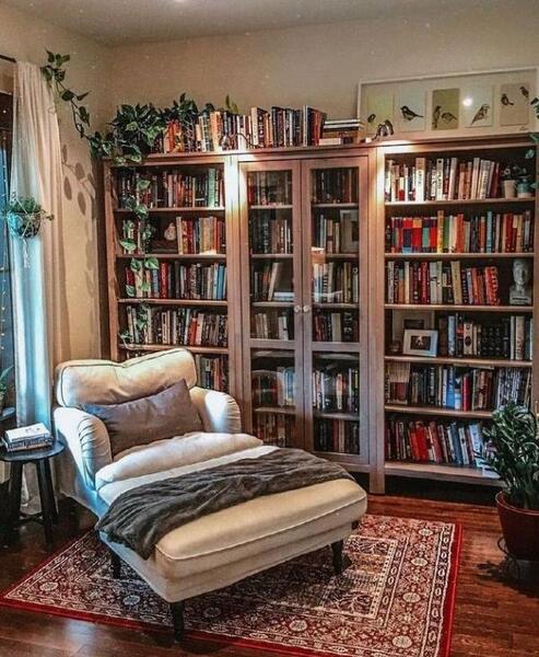 عکس دکوراسیون کتابخانه در منزل