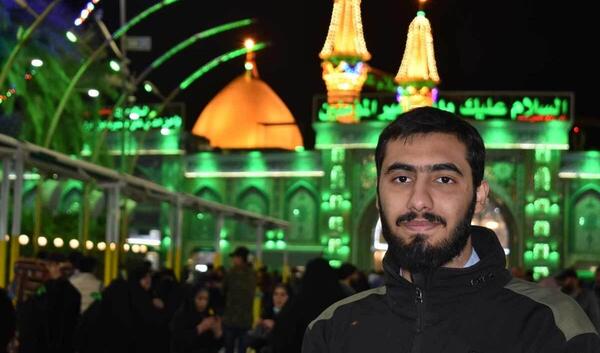 عکس شهید آرمان علی وردی در کربلا