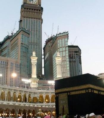 عکس برج ساعت در مکه
