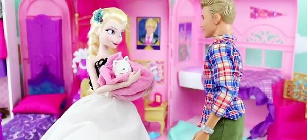 عکس باربی حامله السا