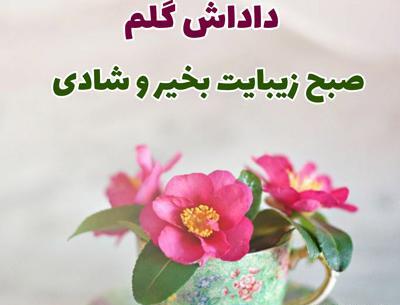 عکس نوشته صبح بخیر داداش