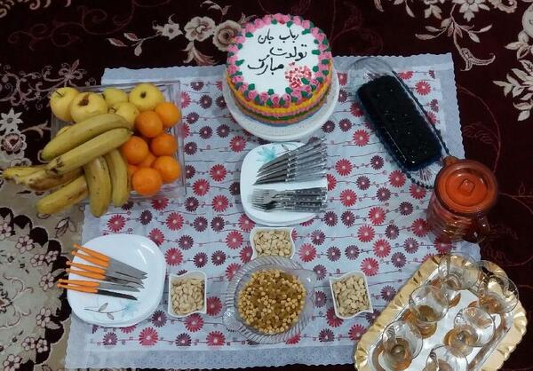 عکس سفره تولد