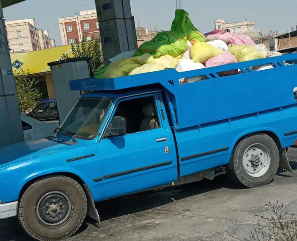 عکس نیسان کمپرسی نخاله
