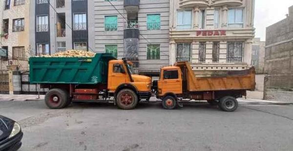 عکس نیسان کمپرسی نخاله