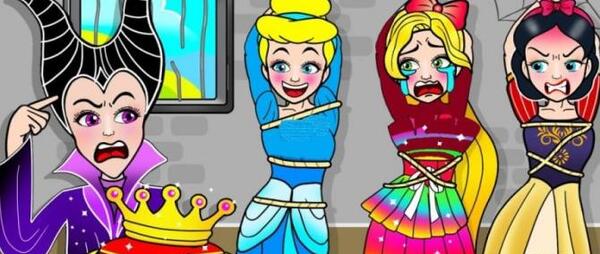 عکس سیندرلا سفیدبرفی زیبای خفته