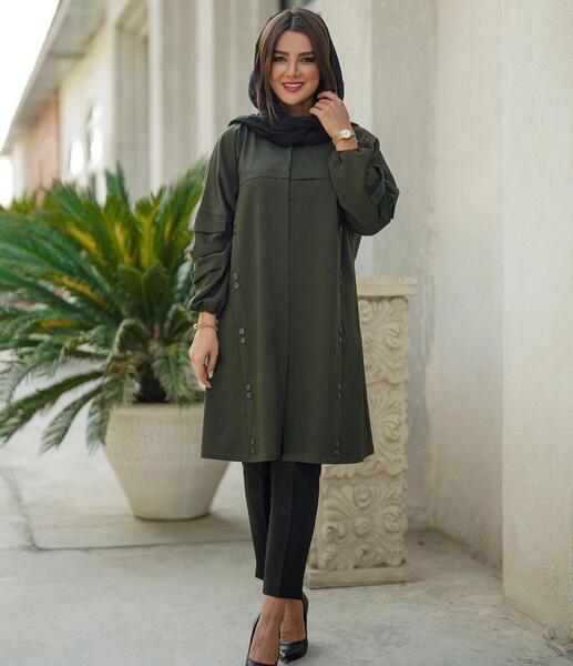 عکس مانتو یقه گرد