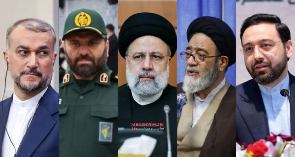 عکس مراسم تشییع شهدای حادثه سقوط بالگرد رئیس جمهور