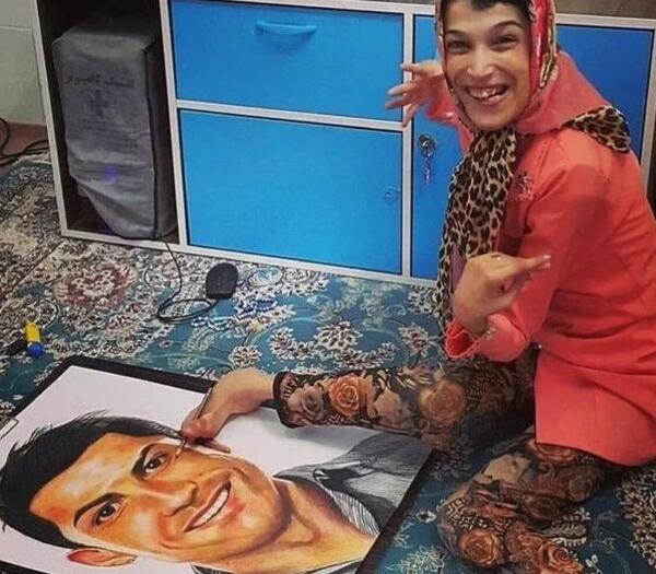 عکس امیر تتلو با رونالدو