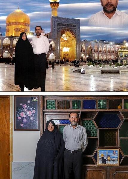 عکس های یادگاری با حرم امام رضا