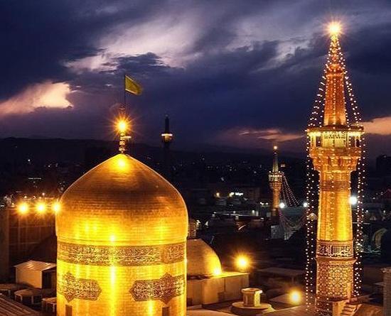 عکس های یادگاری با حرم امام رضا