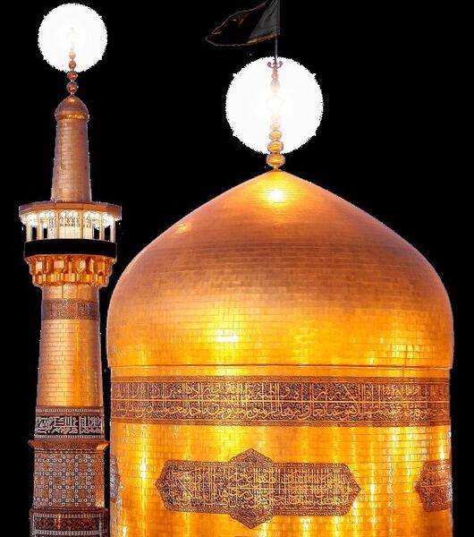 عکس از حرم امام رضا گنبد