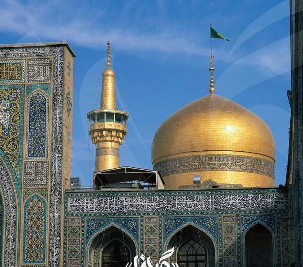 عکس از حرم امام رضا گنبد