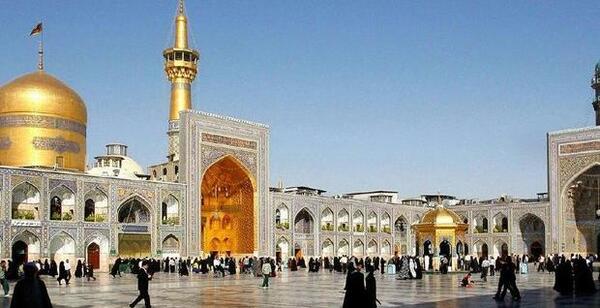 عکس از حرم امام رضا گنبد