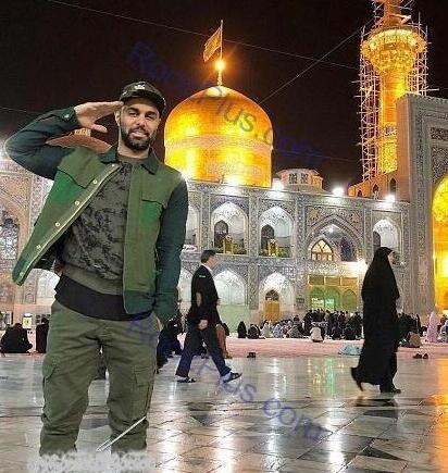 عکس جلوی حرم امام رضا