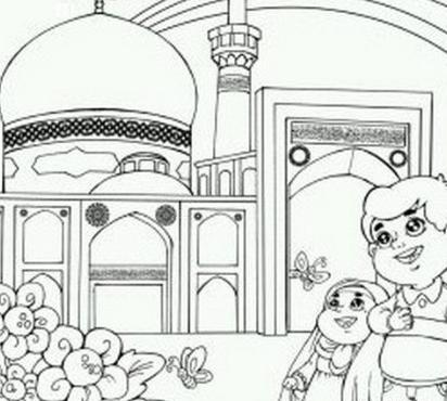 عکس حرم امام رضا نقاشیش