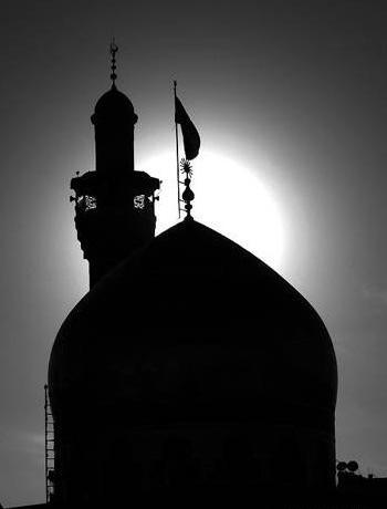 عکس حرم امام رضا سیاه سفید