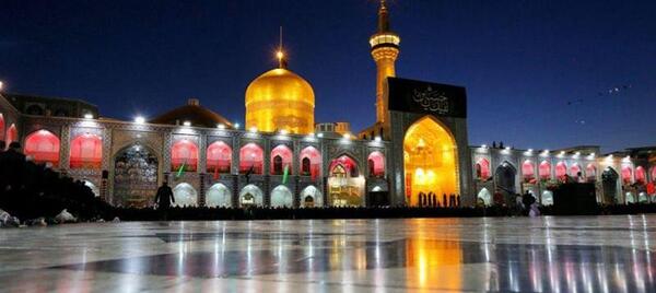 عکس حرم امام رضا سیاه سفید