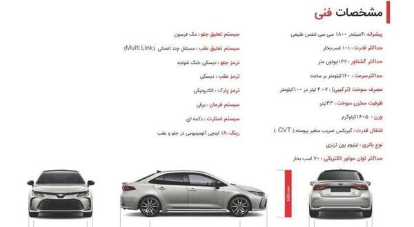 عکس تویوتا کرولا جدید