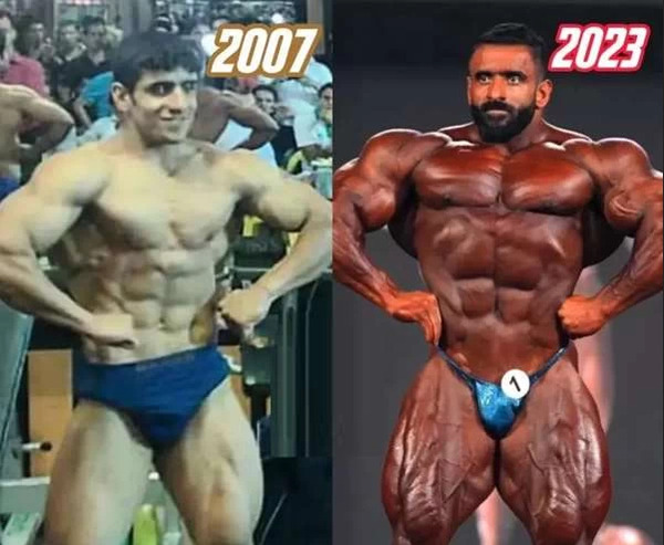 عکس هادی چوپان قبل از ورزش