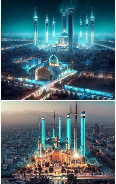 عکس حرم امام رضا هوش مصنوعی